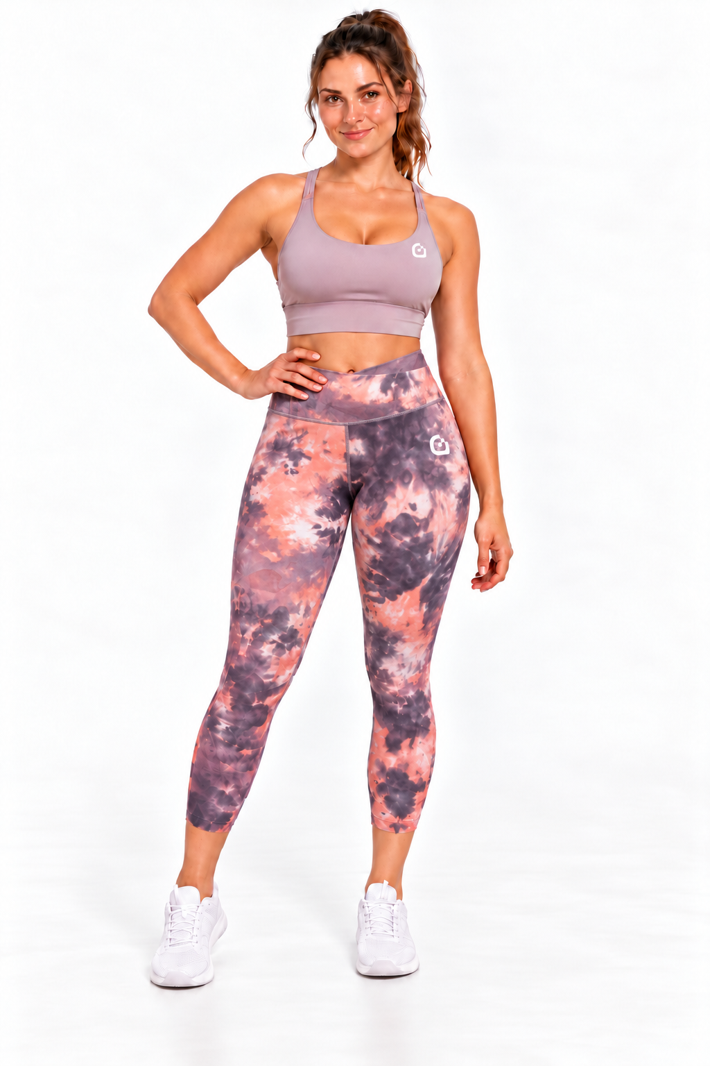 Energy High-Rise Leggings 25", Rose Gold