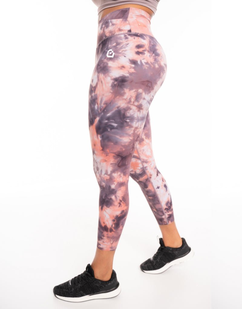 Gymletics Energy High-Rise Crop 25" Yoga Leggings - Sweat-Wicking and Quick-Drying for Optimal Performance